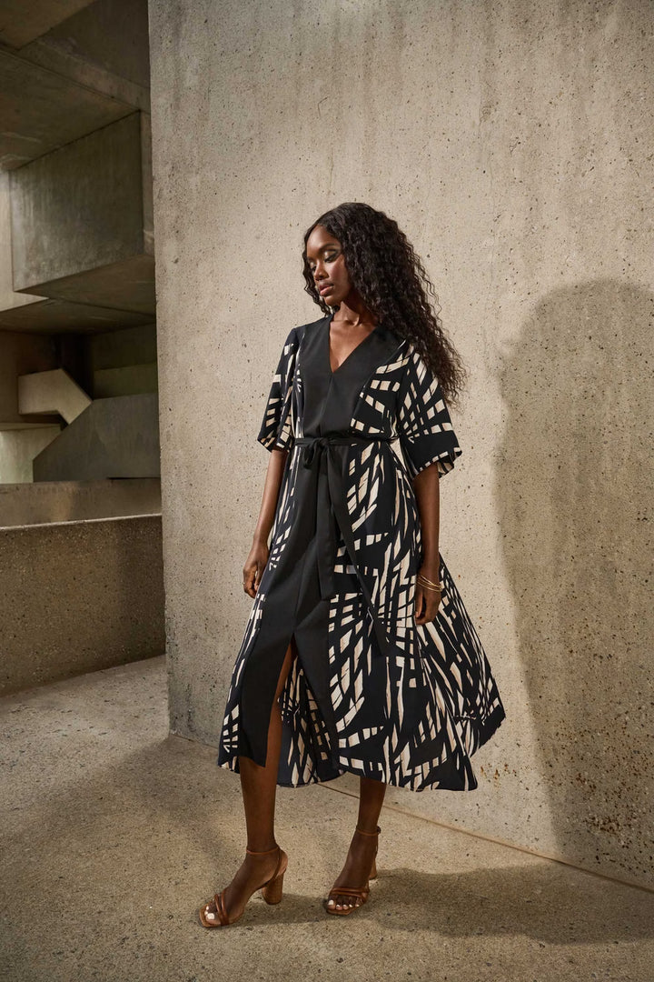 Joseph Ribkoff Tropical A-Line Dress