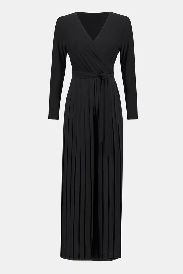Joseph Ribkoff Black Formal V-neck Jumpsuit