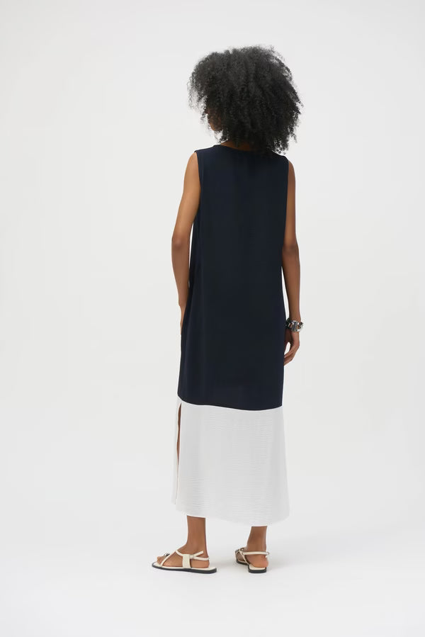 Joseph Ribkoff Sleeveless V-neck Midi Dress