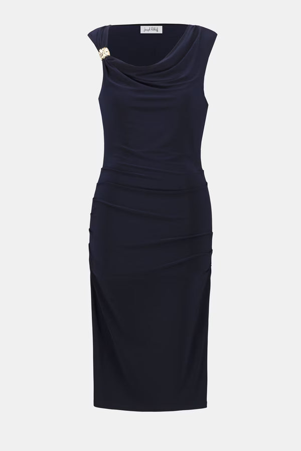 Joseph Ribkoff Sheath Draped Dress
