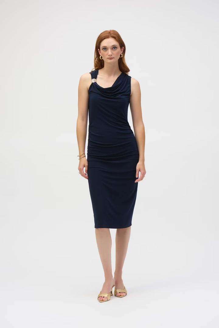 Joseph Ribkoff Sheath Draped Dress