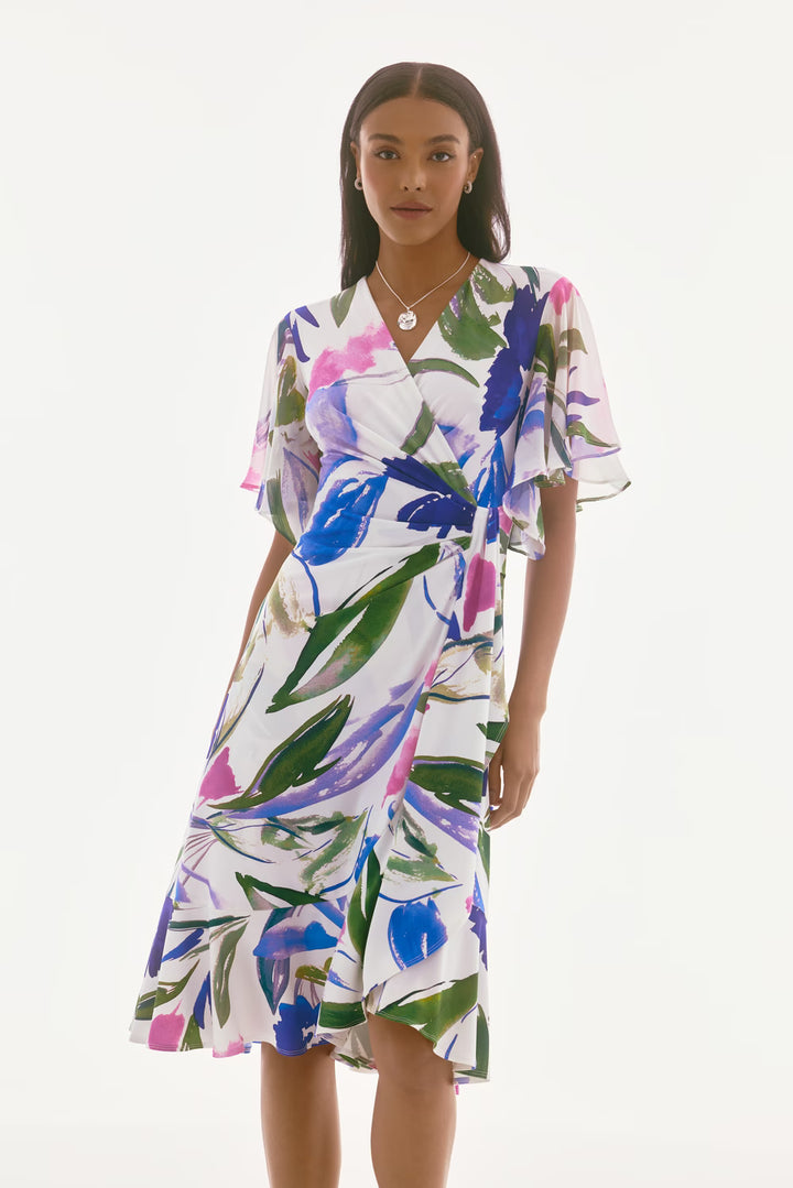 Joseph Ribkoff Floral Wrap Dress
