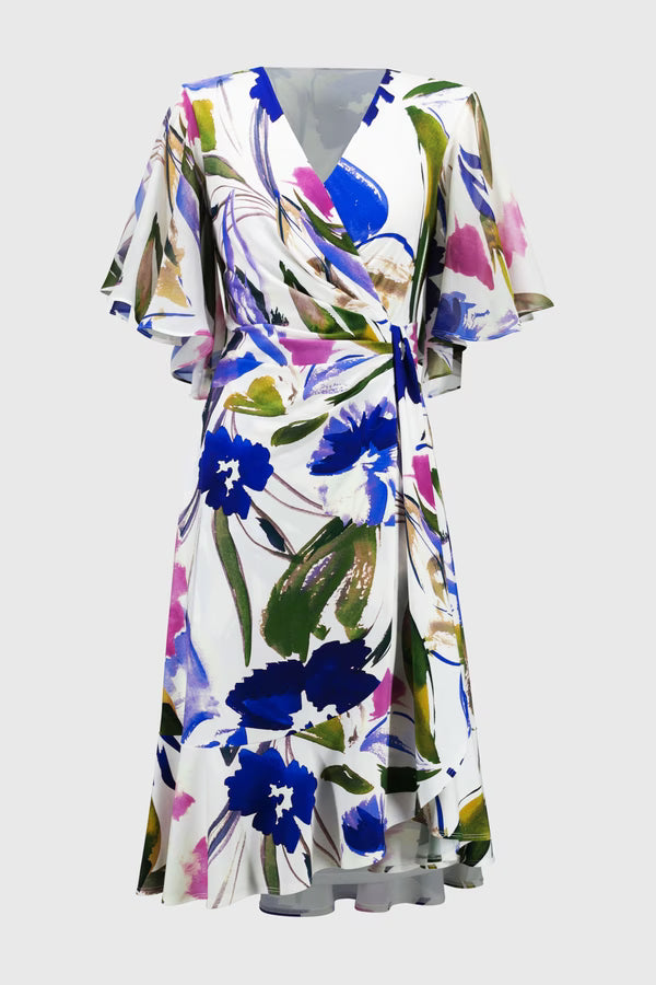 Joseph Ribkoff Floral Wrap Dress