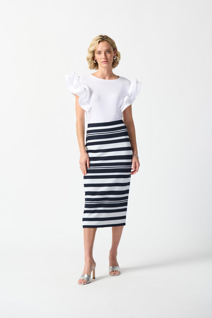 Joseph Ribkoff Striped Skirt