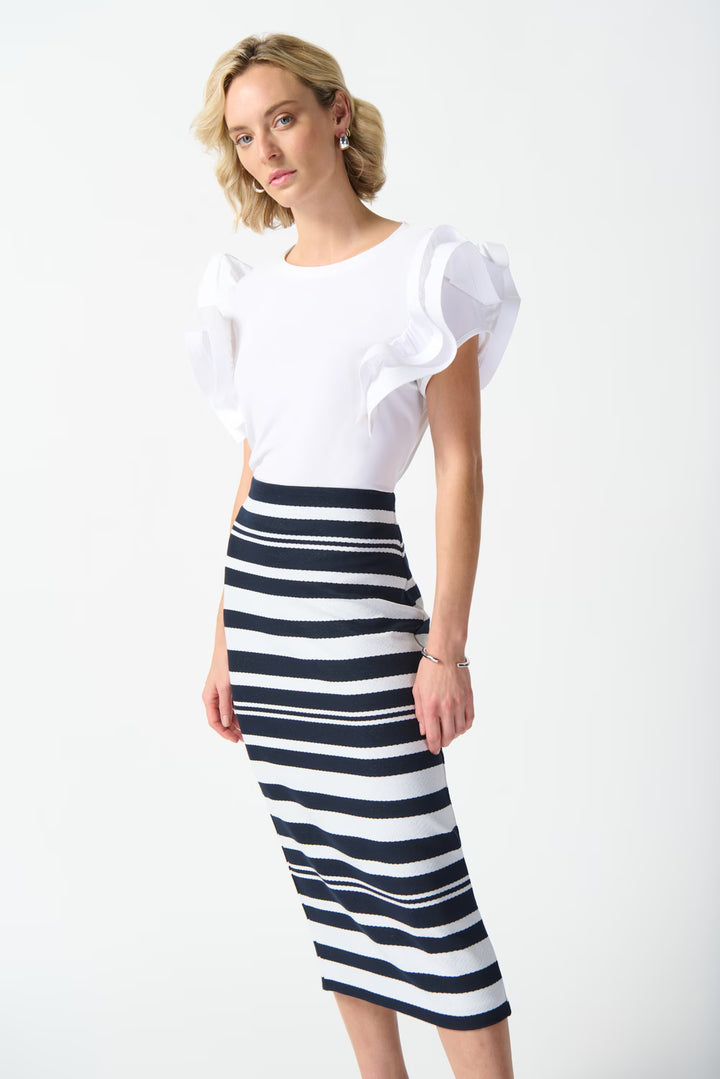 Joseph Ribkoff Striped Skirt