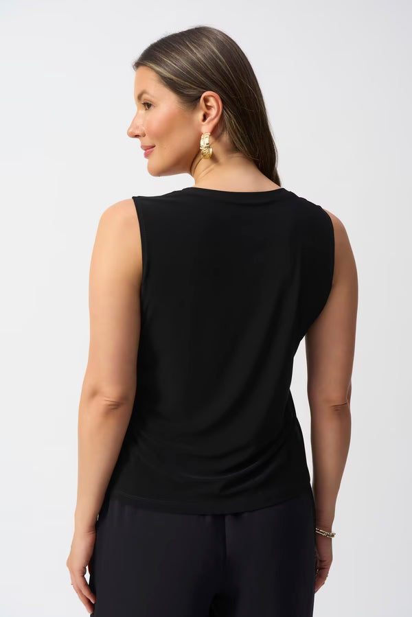 Joseph Ribkoff Tropical Sheer Buttoned Jacket And Crew Set