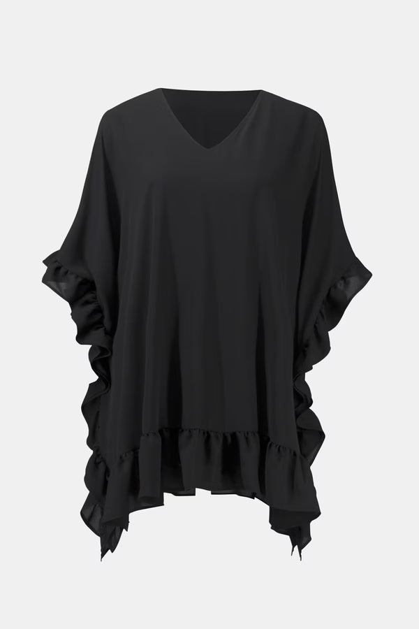 JR Ruffle Sleeve Tunic Top
