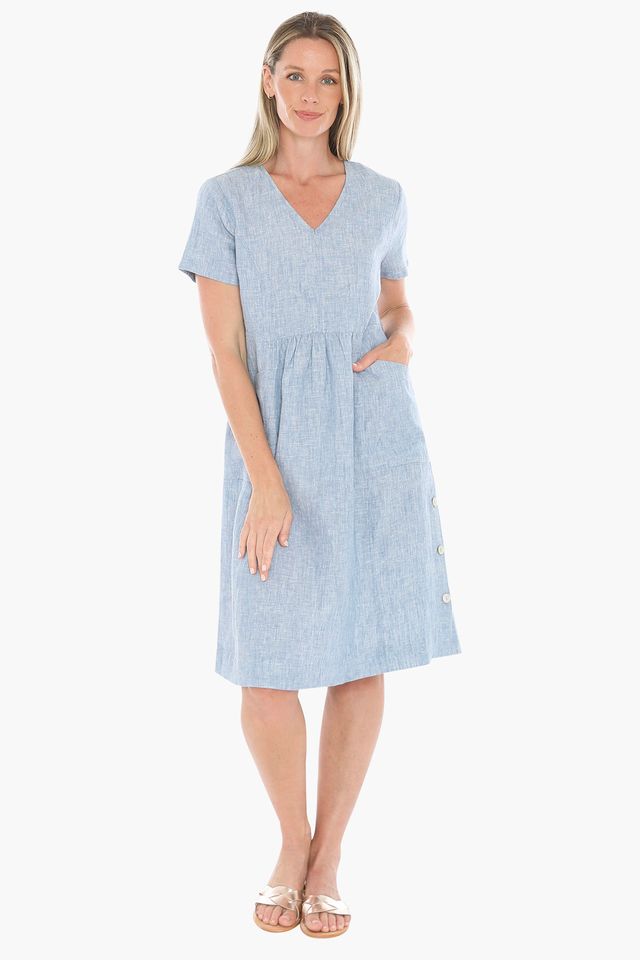 Jump Side Button Dress