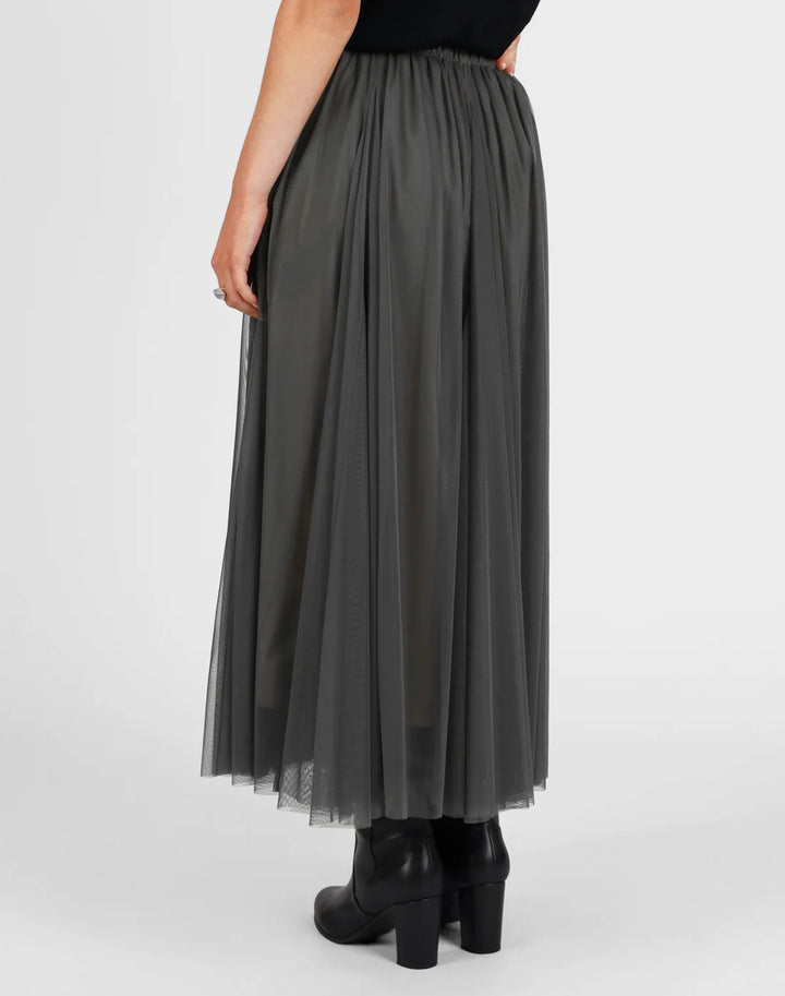 Storm Mesh Godet Skirt