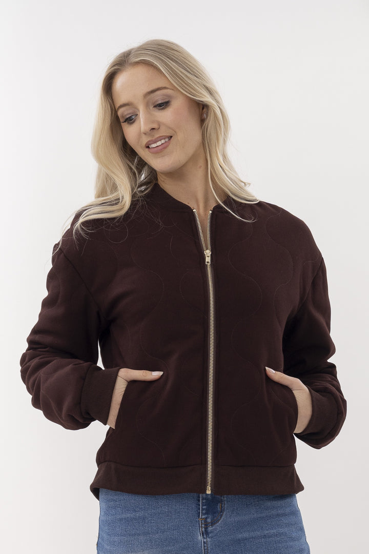 Mi Moso Picard Bomber Plum