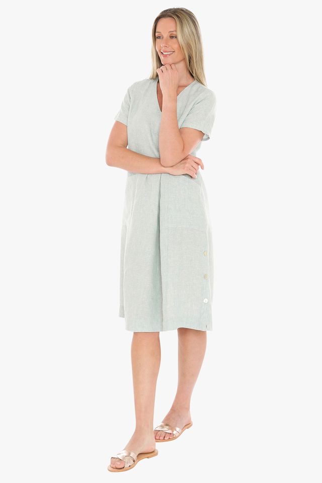 Jump Side Button Dress
