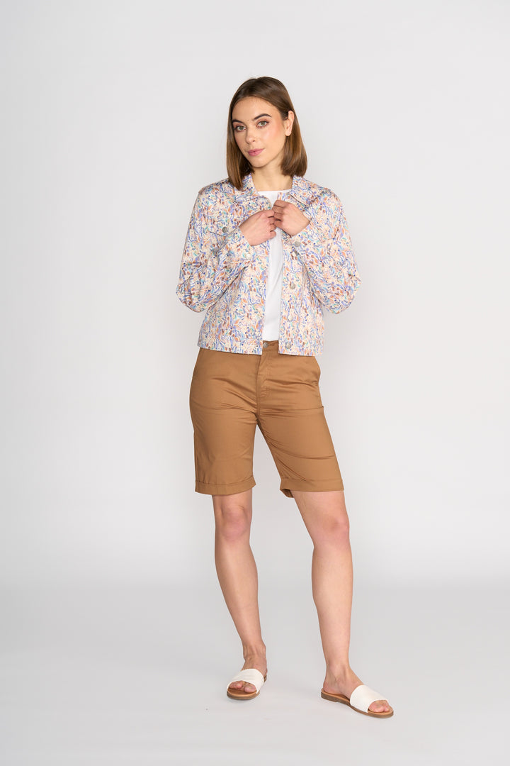 Vassalli Printed Denim Jacket