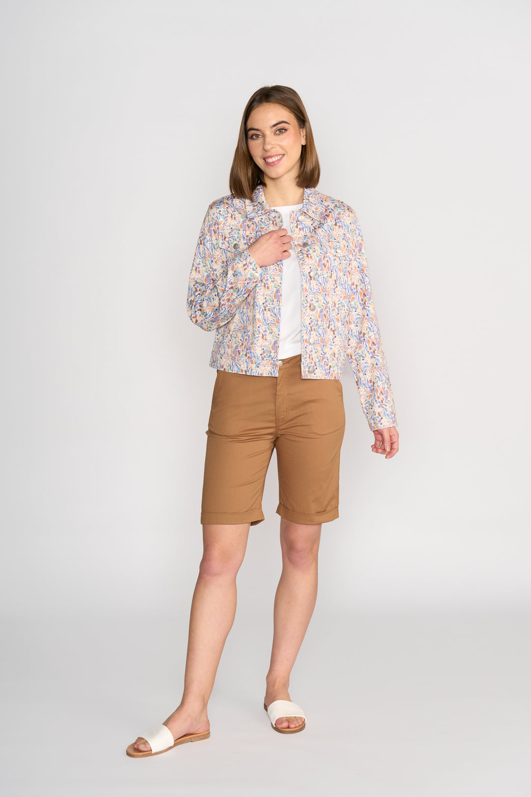 Vassalli Printed Denim Jacket