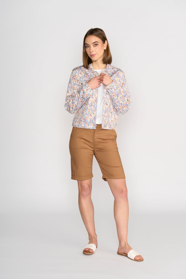 Vassalli Printed Denim Jacket