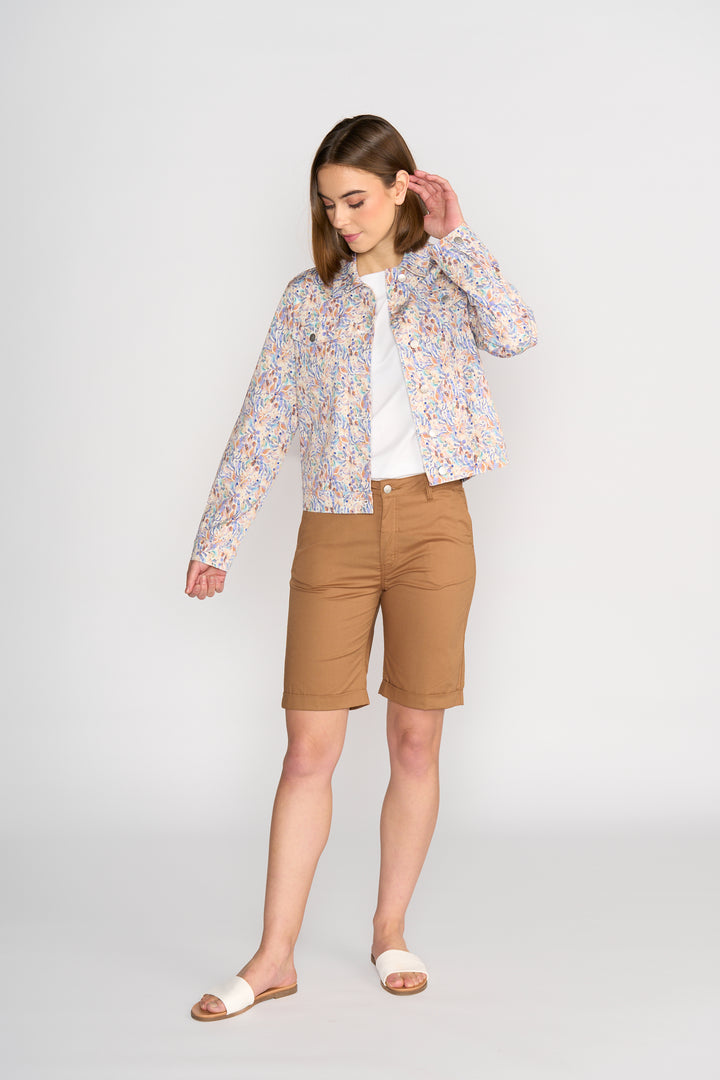 Vassalli Printed Denim Jacket