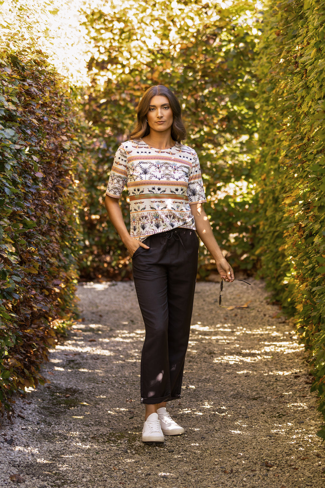 Vassalli  Carmen Round Neck Top