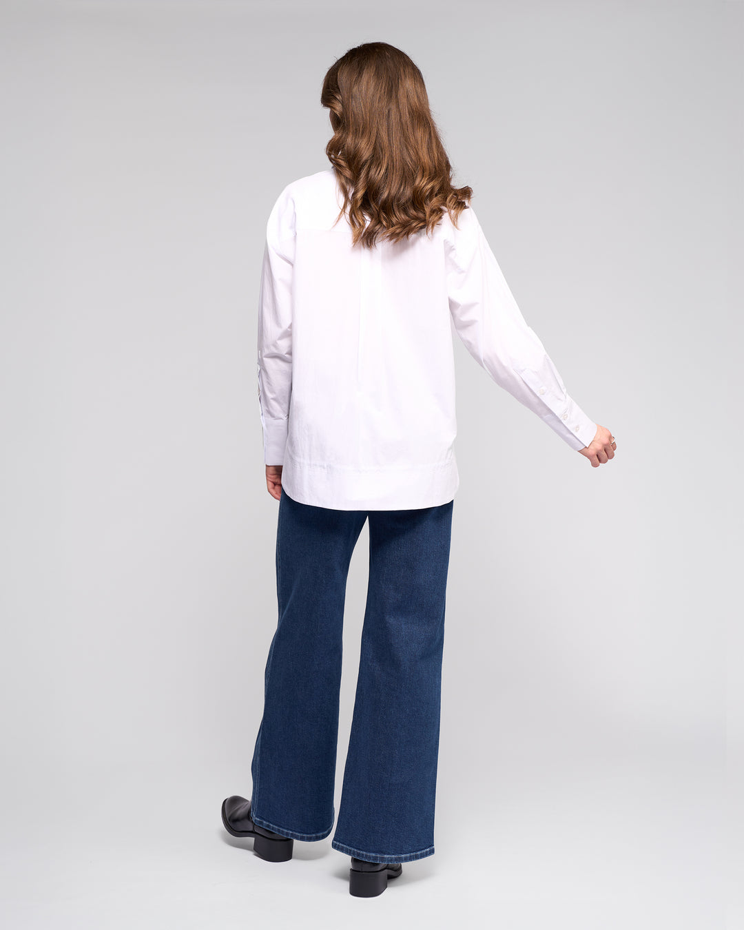 Vassalli Oversize Shirt with Side Stripe