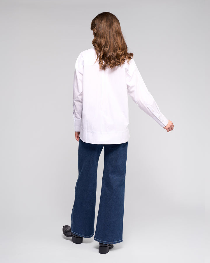 Vassalli Oversize Shirt with Side Stripe
