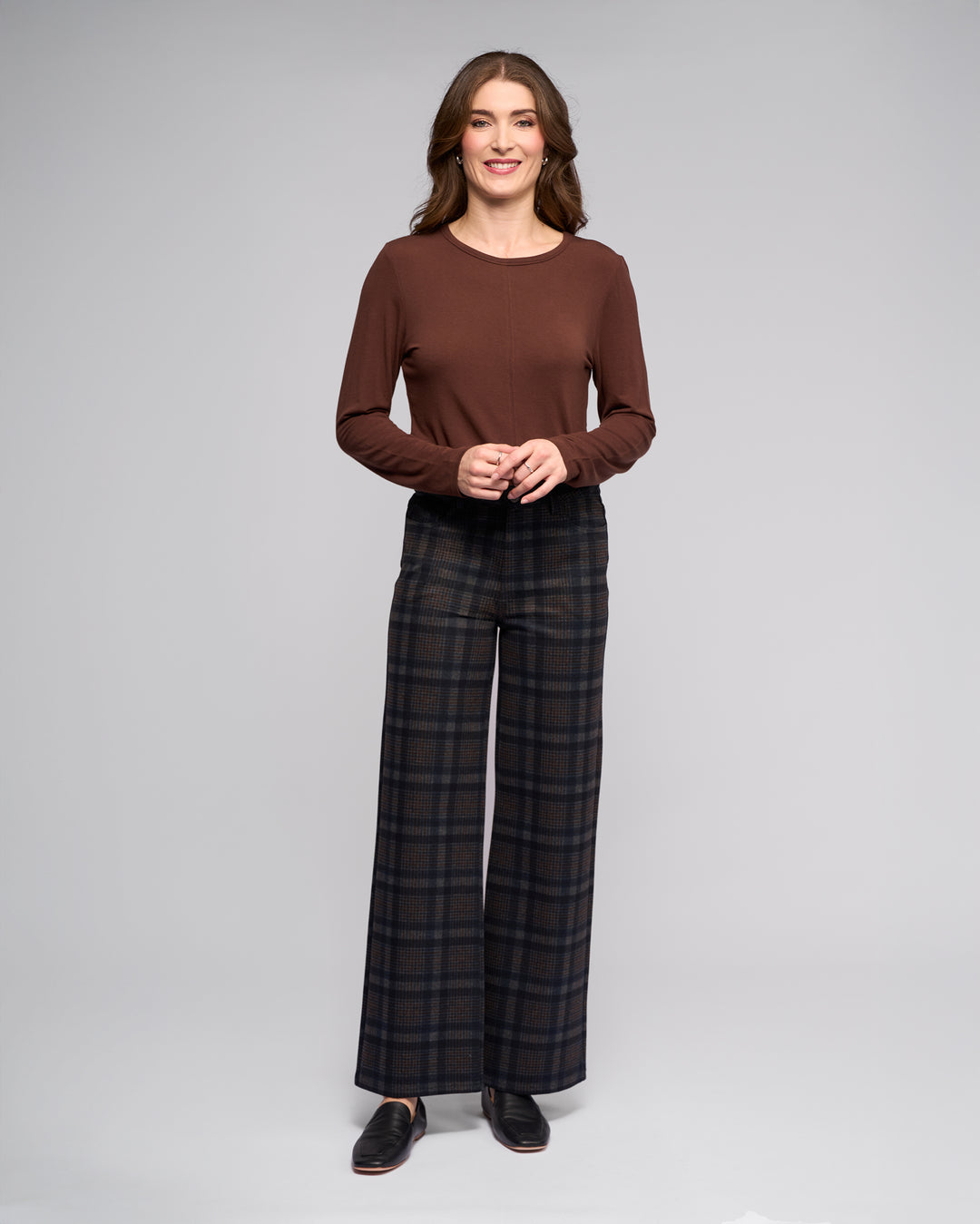 Vassalli Wide Leg Full Length Ponti Pant