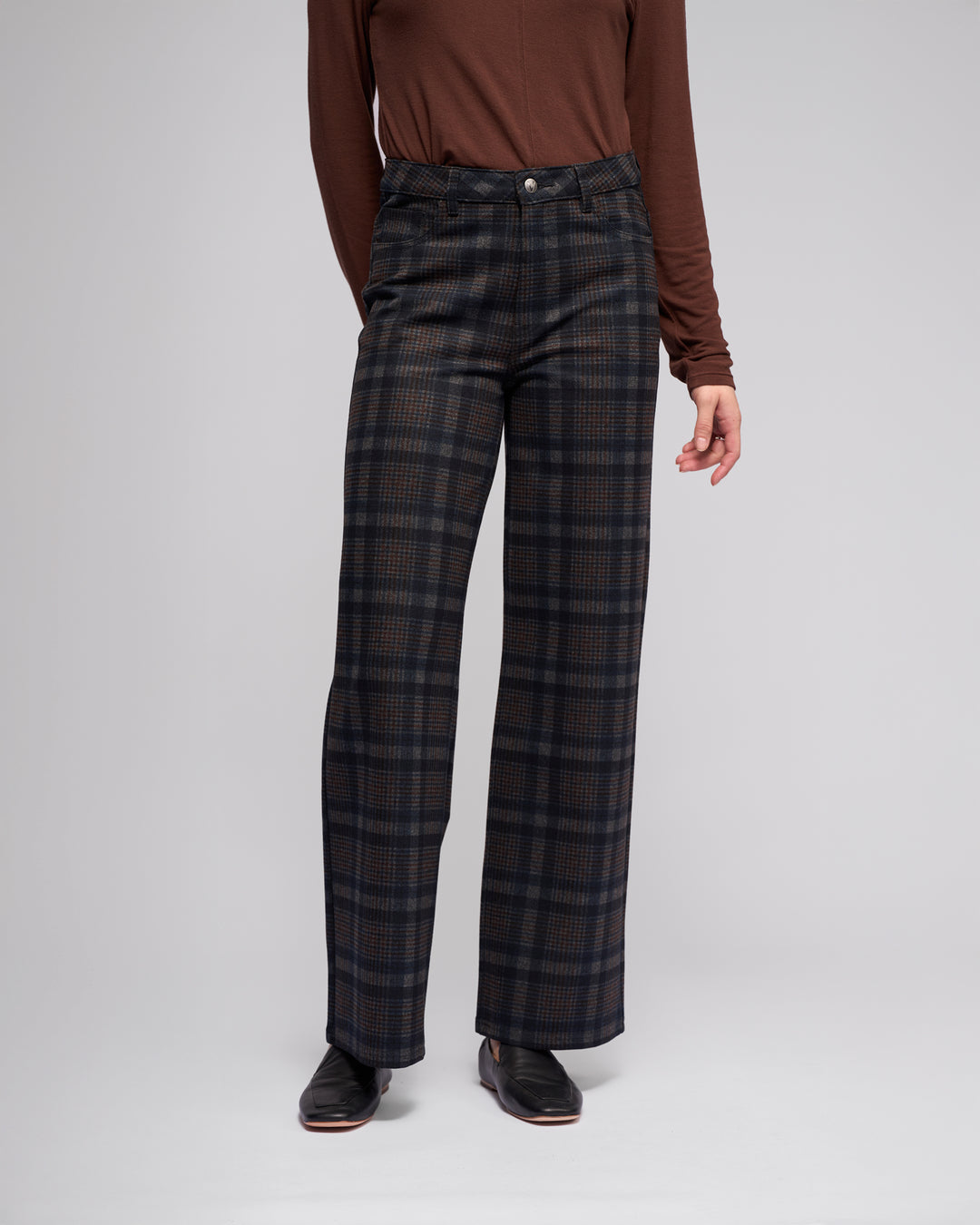 Vassalli Wide Leg Full Length Ponti Pant