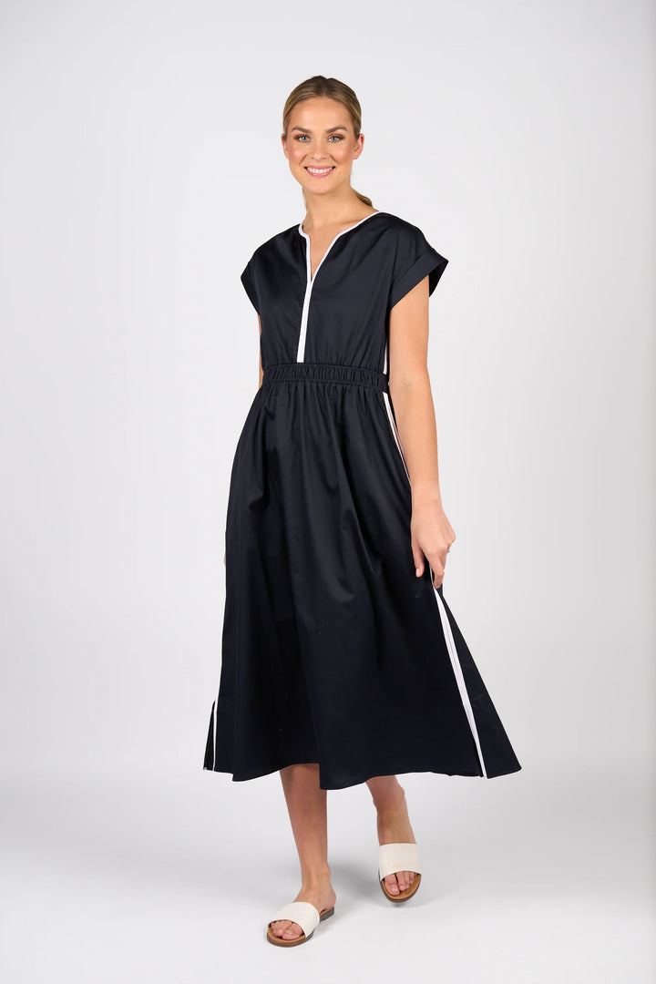 Vassalli Shirred Waist Dress
